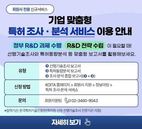 기업 맞춤형 특허 조사 분석 서비스